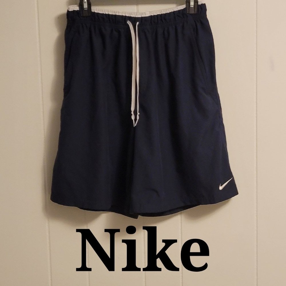 ❣️HP❣️Nike FITDRY men's black athletic 4 pockets & drawstring logo shorts sz: M